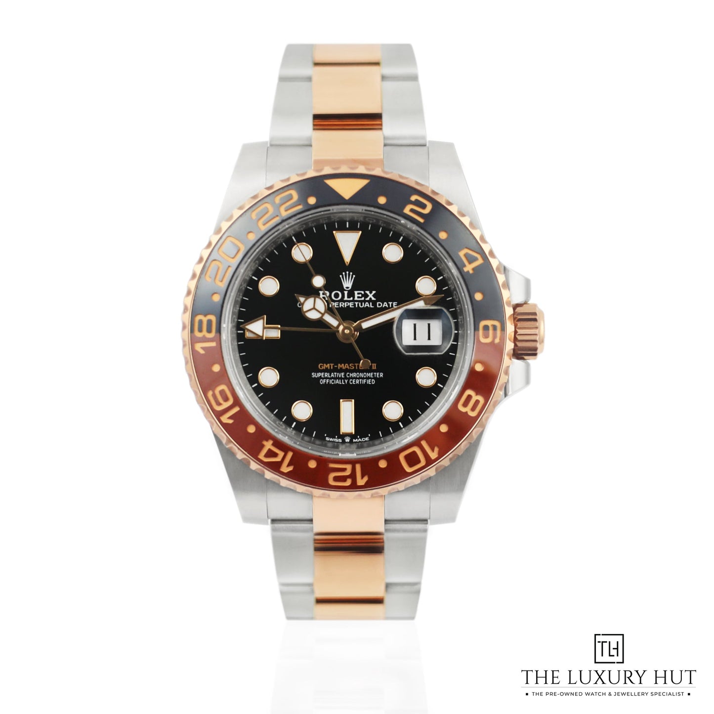 Watch for Men | Two-Tone Silver & Gold | Black Dial 0046