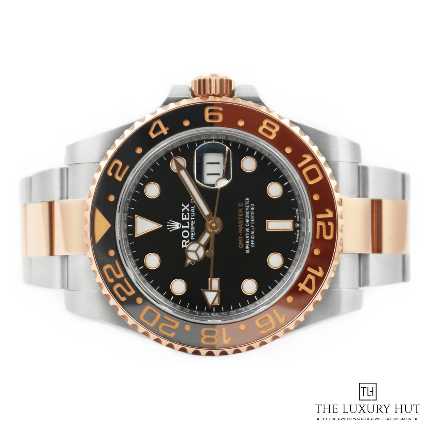 Watch for Men | Two-Tone Silver & Gold | Black Dial 0046
