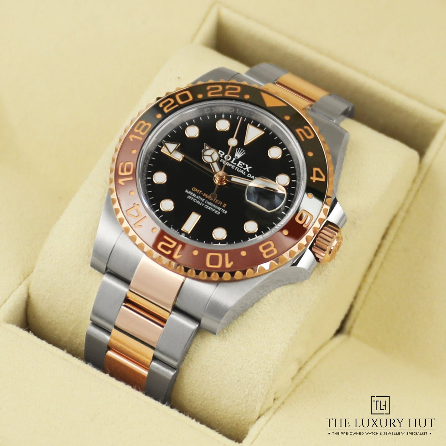 Watch for Men | Two-Tone Silver & Gold | Black Dial 0046