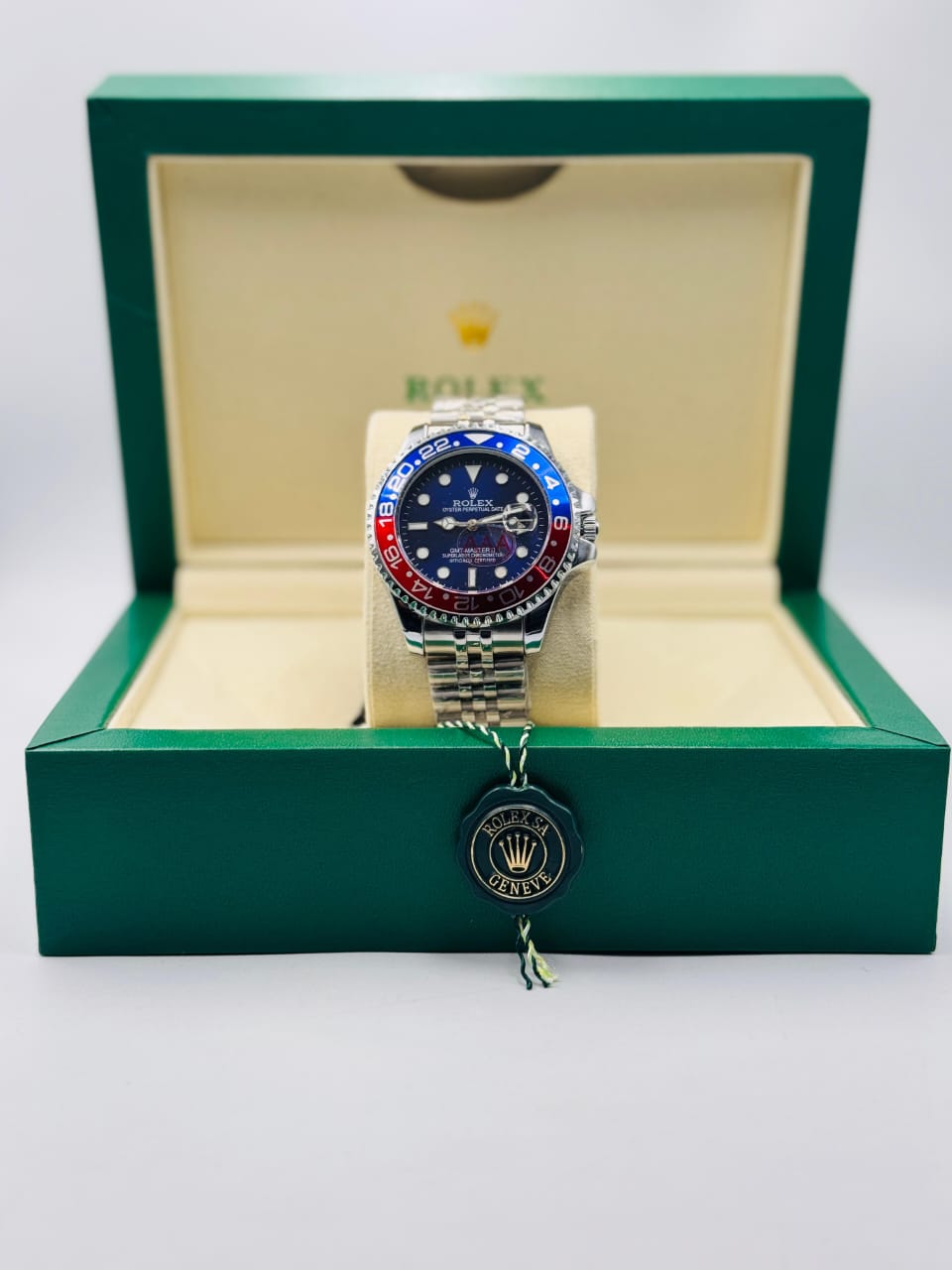 Watch | 40mm | Red & Blue Bezel |  0054