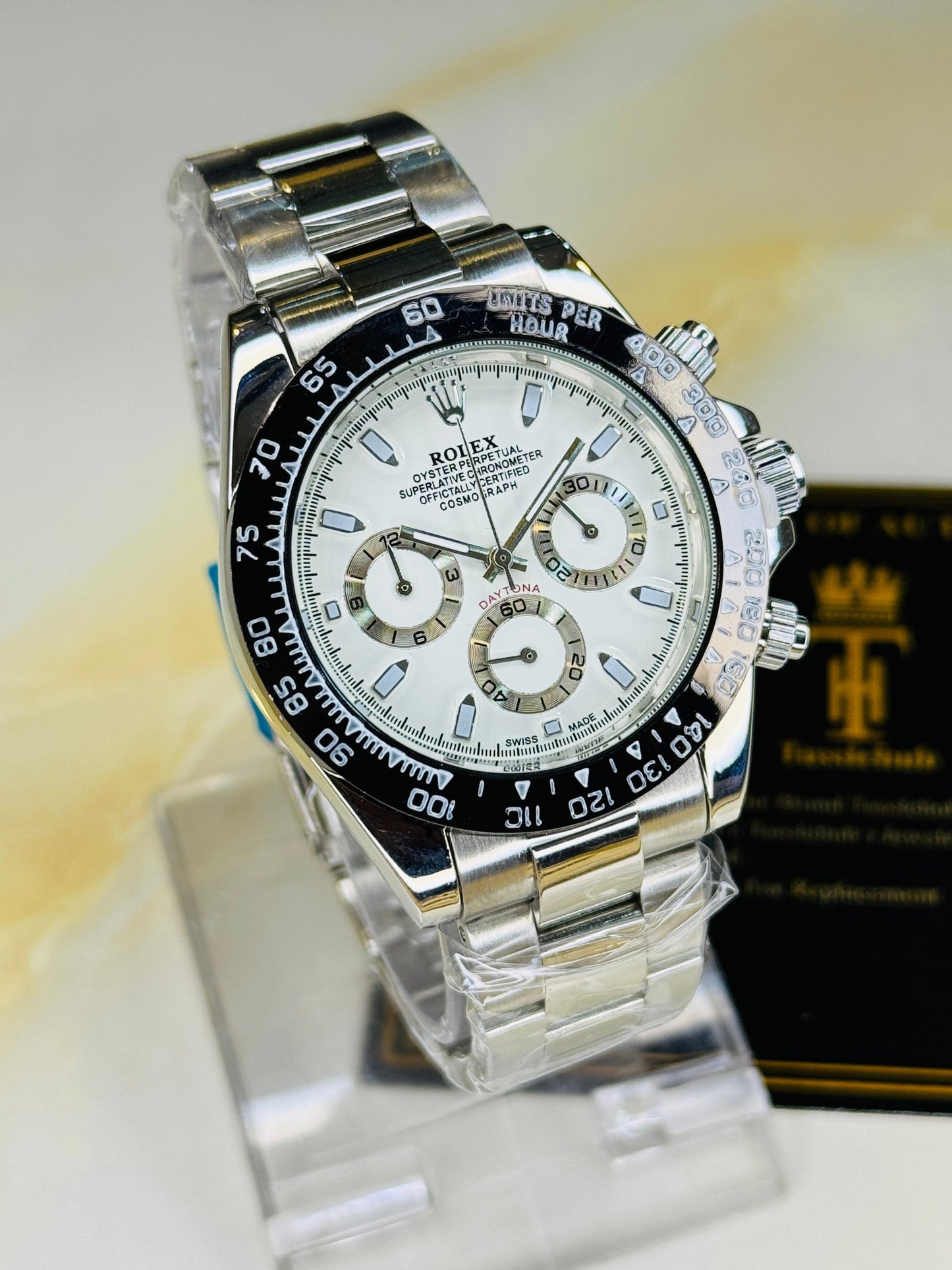 Silver White Dial | Master Clone Chronograph Watch 004