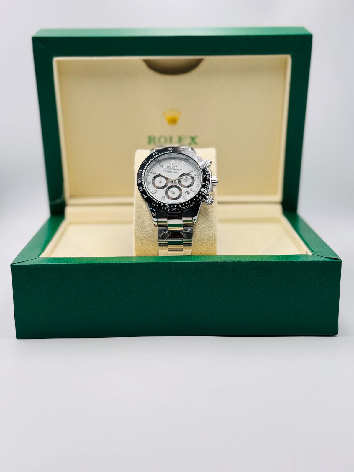 Silver White Dial | Master Clone Chronograph Watch 004