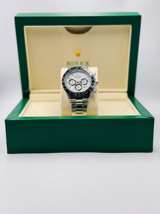 Silver White Dial | Master Clone Chronograph Watch 004