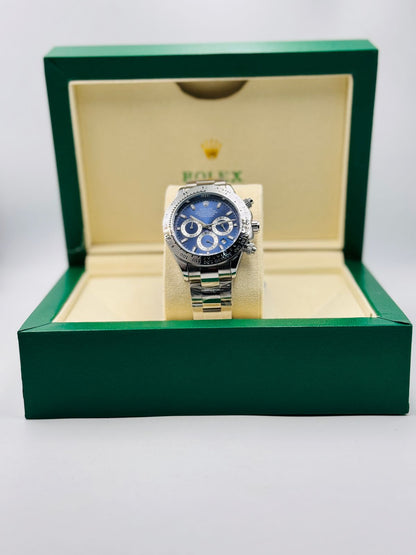 White Gold | Blue Baton Dial – Premium Master Clone 0015