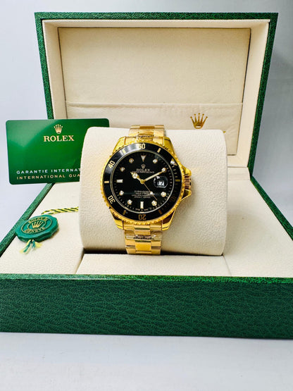 Yellow Gold | Black Dial Men’s Luxury Watch 0051