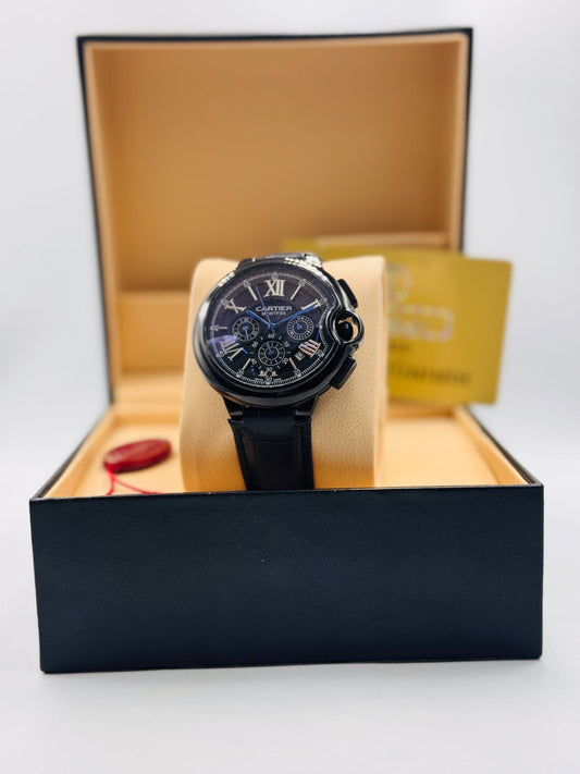 Executive Style Analog Watch – Leather Strap