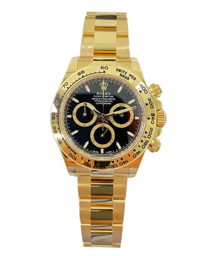 Chronograph – 40MM | Black Dial | Yellow Gold Bracelet 0021